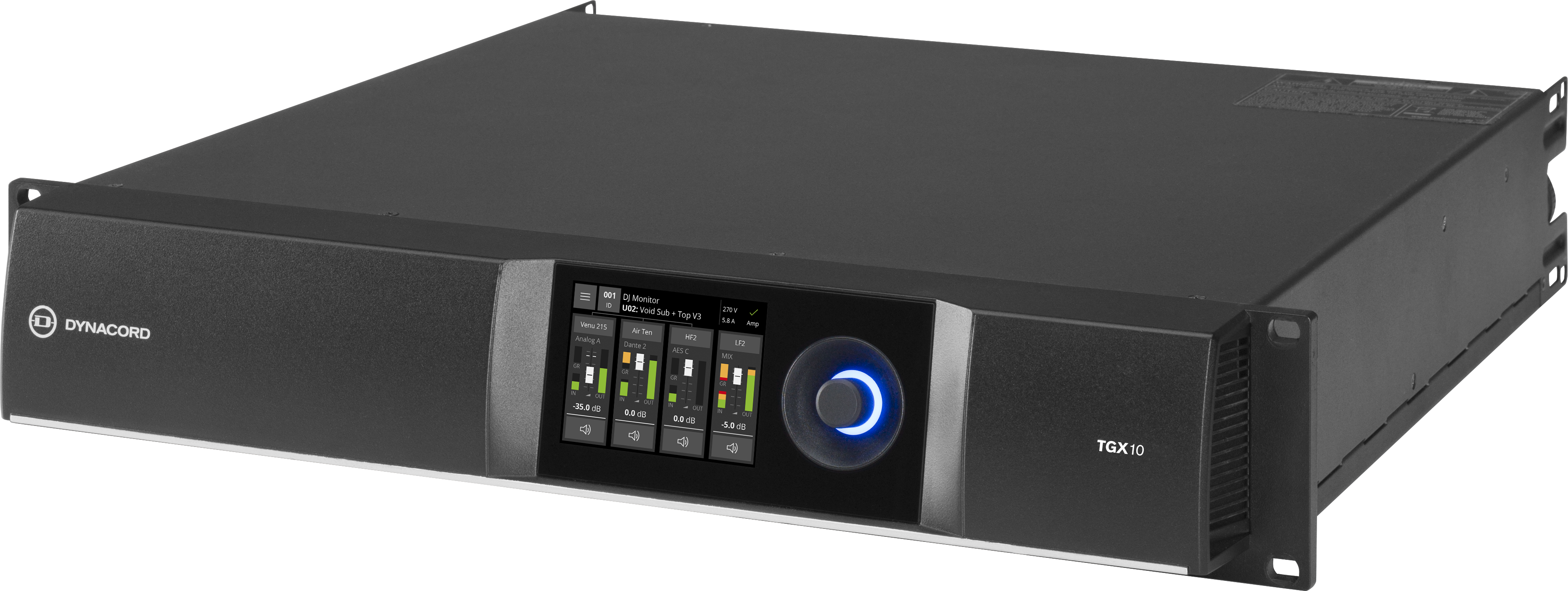 TGX10 DSP power amplifier 4x2500W, live