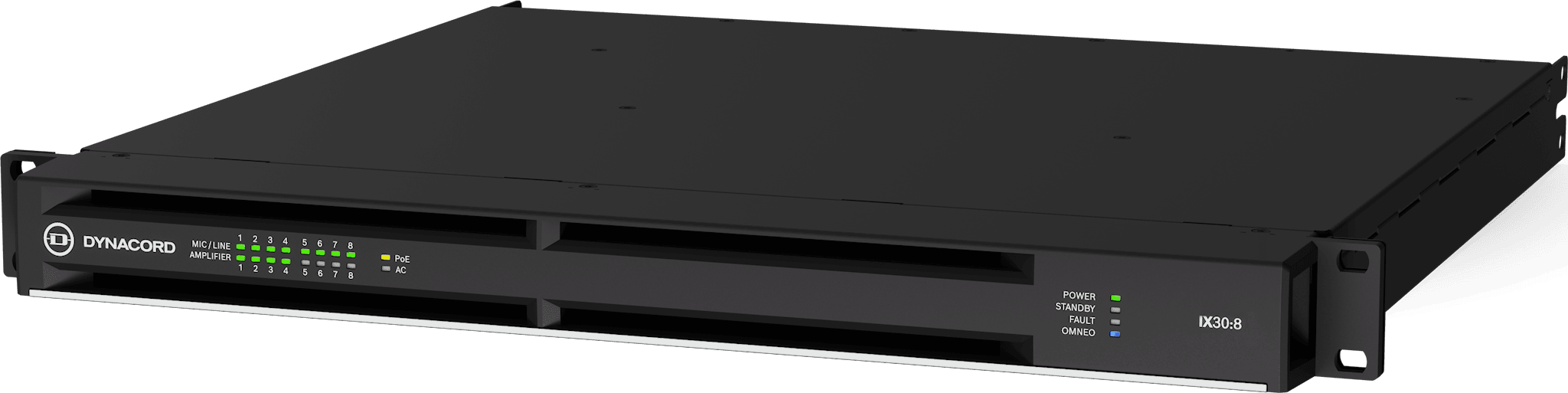 IX30:8 8-channel DSP power amplifier, 3 kW
