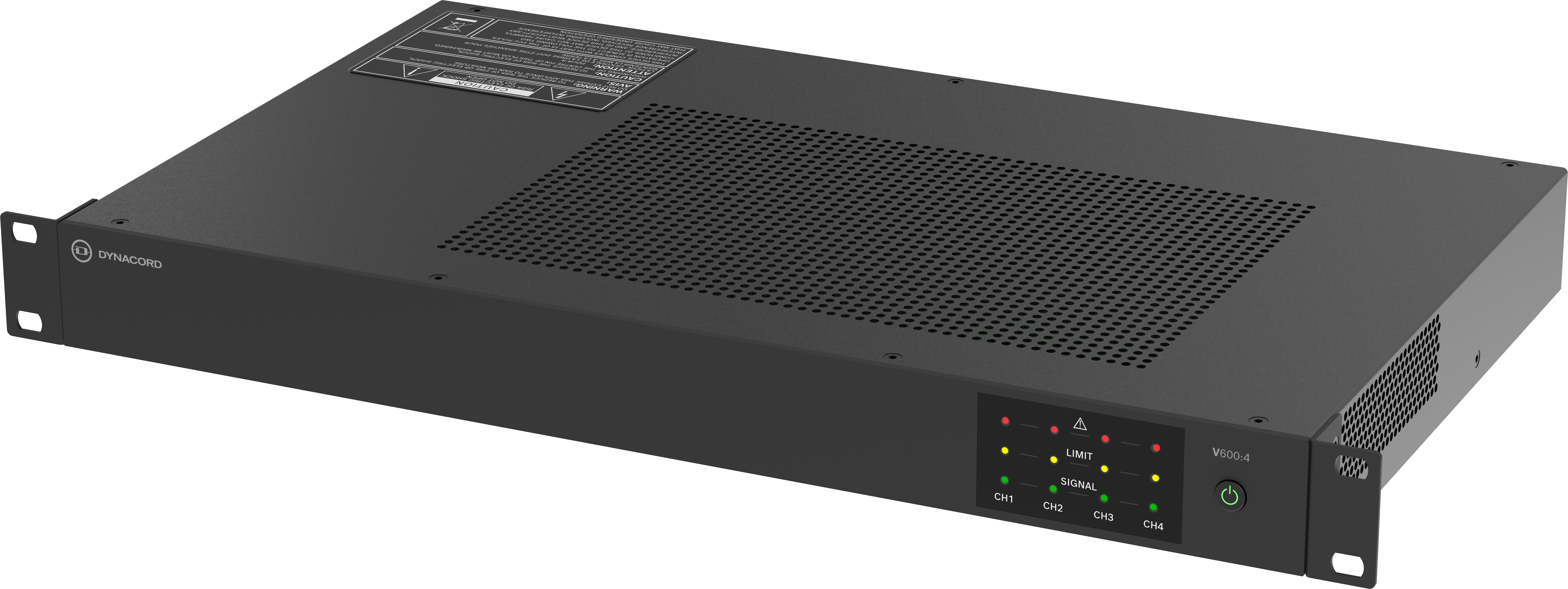 V600:4 Power amplifier, 600W, 4 channel