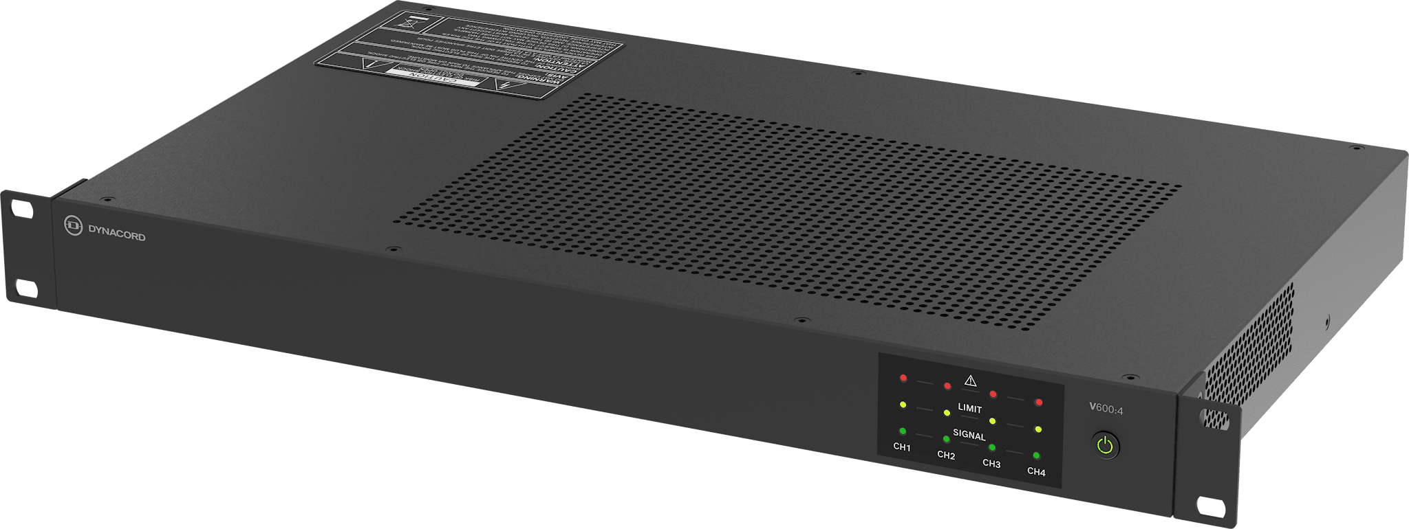 V600:4 Power amplifier, 600W, 4 channel