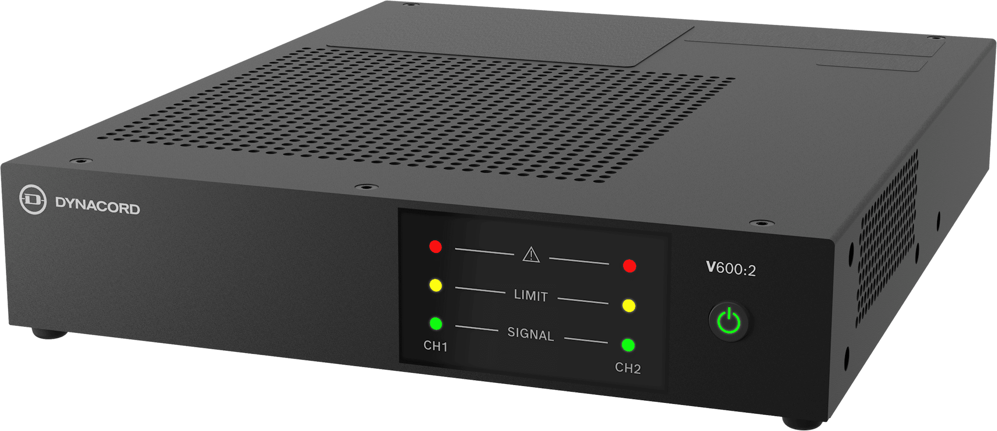 V600:2 Power amplifier, 600W, 2 channel