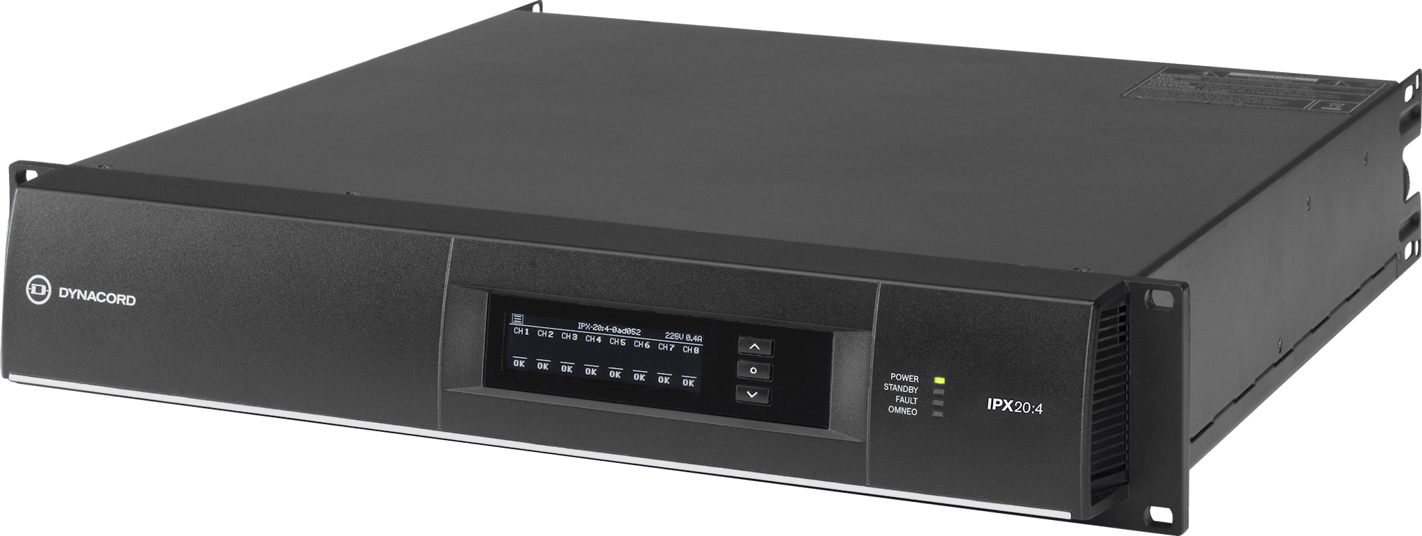 IPX20:4 DSP power amplifier, install