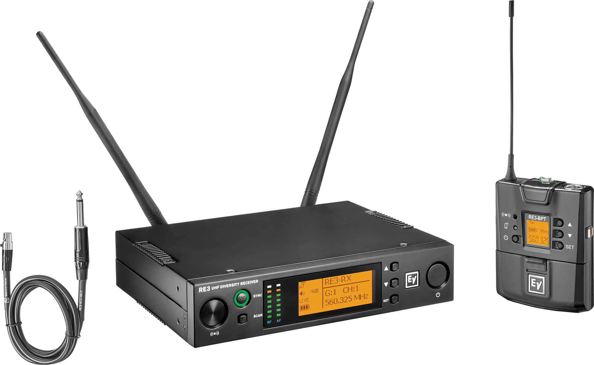 RE3-BPGC-6M Bodypack instrument set 653-663MHz