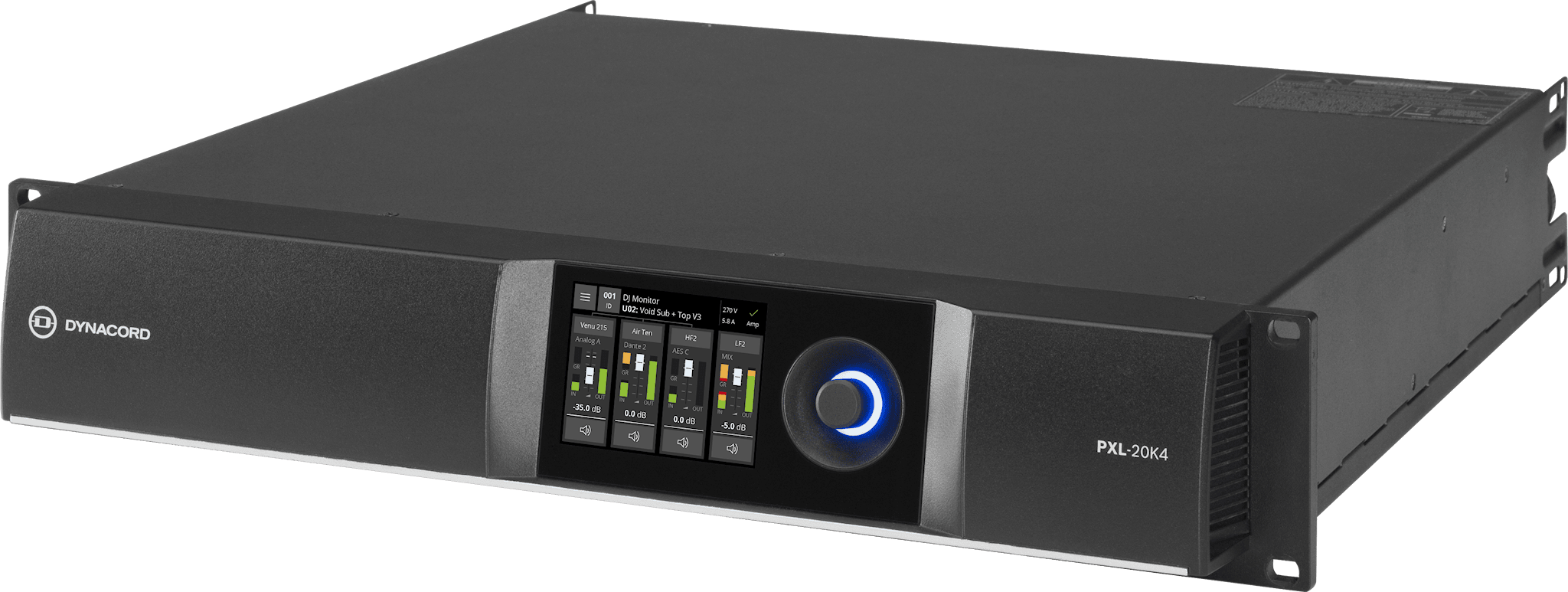 TGX20 DSP power amplifier 4x5000W, live